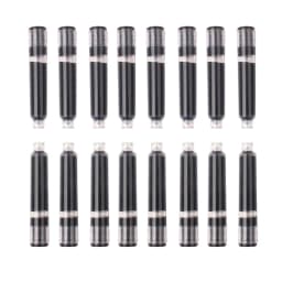 25PCS/Pack Black Ink Cartridges 2.6MM Inner Diameter Short Fountain Pen Ink Mini Fountain Pen Refill School Office Supplies New