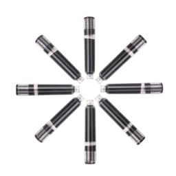 25PCS/Pack Black Ink Cartridges 2.6MM Inner Diameter Short Fountain Pen Ink Mini Fountain Pen Refill School Office Supplies New