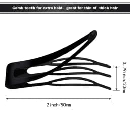 5pcs/lot Black Metal Updo Hair Pins Hair Organizer Hairpin Click Clacks Snap Hair Clips Headwear for Women Fashion Styling Tools