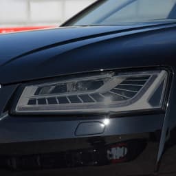 2pcs Black TPU Car Headlight Protector Film Sticker for Audi A4 8V A3 B8 B9 A5 A6 C8 A7 A8 D4 TT E-tron R8