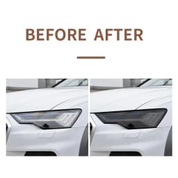 2pcs Black TPU Car Headlight Protector Film Sticker for Audi A4 8V A3 B8 B9 A5 A6 C8 A7 A8 D4 TT E-tron R8