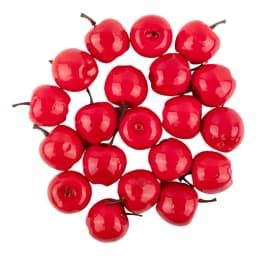 20pcs Red/Green Mini Artificial Apple Fake Fruit Simulation Lifelike Ornament Decor Home Kitchen Party Christmas Decoration