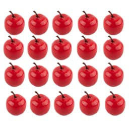 20pcs Red/Green Mini Artificial Apple Fake Fruit Simulation Lifelike Ornament Decor Home Kitchen Party Christmas Decoration