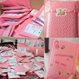 10pcs Black Pink Bubble Courier Packaging Bag Waterproof Foam Envelope Bag Gift Self Adhesive Seal Mailers Padded Delivery Pouch