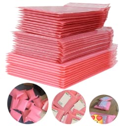 10pcs Black Pink Bubble Courier Packaging Bag Waterproof Foam Envelope Bag Gift Self Adhesive Seal Mailers Padded Delivery Pouch