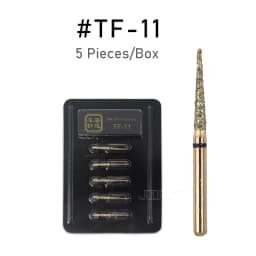 JINGT 5Pcs/Box High Standard Diamond Dental Burs 1.6mm Medium FG Drill Bits for High Speed Handpiece Clinic Dentistry Tools