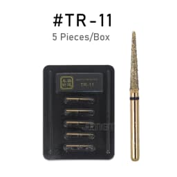 JINGT 5Pcs/Box High Standard Diamond Dental Burs 1.6mm Medium FG Drill Bits for High Speed Handpiece Clinic Dentistry Tools