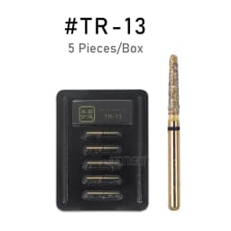 JINGT 5Pcs/Box High Standard Diamond Dental Burs 1.6mm Medium FG Drill Bits for High Speed Handpiece Clinic Dentistry Tools