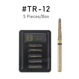 JINGT 5Pcs/Box High Standard Diamond Dental Burs 1.6mm Medium FG Drill Bits for High Speed Handpiece Clinic Dentistry Tools