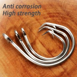 Giant Fishing Hook 5/0-16/0 Forged In-line Circle Hooks Shark & Swordfish Tuna Hook Stainless Steel Big Game Saltwater Fishhook