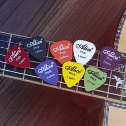 50 pieces Alice Guitar Picks Acoustic Electric Mediator Guitarra Violao Accessories Thickness 0.58 0.71 0.81 0.96 1.20 1.50 MM