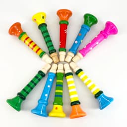 Wooden Trumpet Children Toy Horn Whistle Musical Instrument for Kids Early Educational Montessori Toys Sound Training Games