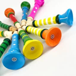 Wooden Trumpet Children Toy Horn Whistle Musical Instrument for Kids Early Educational Montessori Toys Sound Training Games