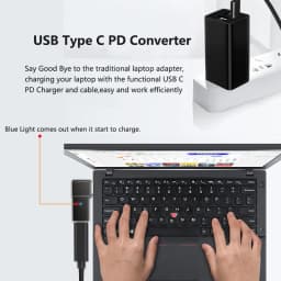100W USB Type C to Dc Power Jack Connector for Lenovo USB C to Universal Laptop Power Adapter Plug Converter for HP Notebook