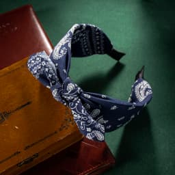 Fashion Cotton Cashew Flowers Printing Soft Wide Hairhoop Hair Accessories for Women Casual Bow Cross Ethnic Headband Wholesale