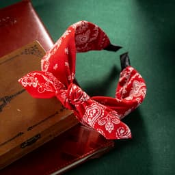 Fashion Cotton Cashew Flowers Printing Soft Wide Hairhoop Hair Accessories for Women Casual Bow Cross Ethnic Headband Wholesale