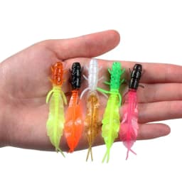 5pcs Soft Trout Lure Silicone Bait Wobbler Swimbait Pesca Artificial Worm Baits 75mm 1.3g Artificial leurre souple