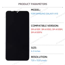 For Samsung Galaxy A10 A105 LCD Display Touch Screen Digitizer Assembly 6.2" A105F A105G A105M A105FN LCD Replacement Parts