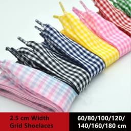2.5 cm Width British Style Lattice Shoelaces Trendy Colorful Shoelaces Beauty DE Traning Shoes Casual Sports Leather Shoes Laces