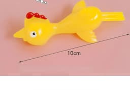 5-50pcs Novelty Catapulted Ejection Chicken Toy Light Rubber Finger Prank Flying Toy Slingshot Chicken Finger Toys Turkey Sticky
