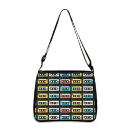 Cassette Tape Recorder Printing Handbag Back To 80s 90s Women Shoulder Bags for Travel Underarm Leisure Adjustable Crossbody Bag