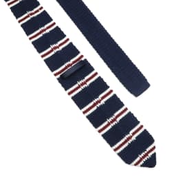 Men's Pointed Knitted Tie Solid Color Striped Warm British Gentleman Neck Gifts For Men Classic Woven Designer Daily Wear Cravat