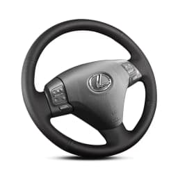 DIY Black Hand-stitched Steering Wheel Cover Artificial Leather Car Steering Wheel Covers For Lexus RX330 RX400h RX400 2004-2007