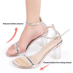 Leather Forefoot Pad for Women Sandals High Heels Non-slip Shoes Insoles for Women's Shoes Insert Adhesive Anti Slip Stickers