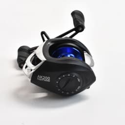 AK200 Metal Scrolls 7.2:1 High Speed Fishing Reel Left Right Hand Baitcasting Reel Brake System 8kg Drag Wheel Bait Casting