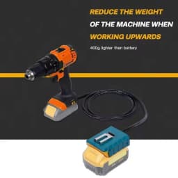 Battery Tool Extension Cord Battery Adapter For Makita For Bosch For Milwaukee For DeWlt 18V Battery Tool
