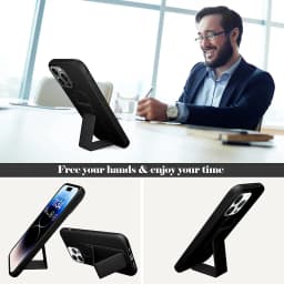 For iPhone 15 14 13 18 17 Pro Max 16 Plus Magnetic Stand Case for iPhone 14 Pro 아이폰 케이스 11 מגן לאייפון Wrist Str