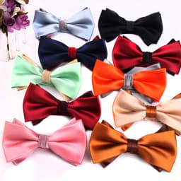 Satin Weave Bow Tie For Men Adult Multicolor Bow Ties For Business Wedding Butterfly Suits Cravats Bowties For Groomsmen Gifts