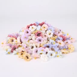 50Pcs 3cm Mini Daisy Decorative Flower Artificial Silk Flowers Party Wedding Decorations Home Wall Decor DIY Sewing Accessories
