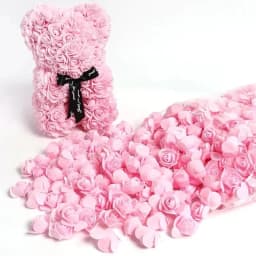 100/200/300Pcs Rose Artificial Flowers Foam Fake Flower for Home Decor Wedding Decoration Bride DIY Gift Carfts Wreath Accessory