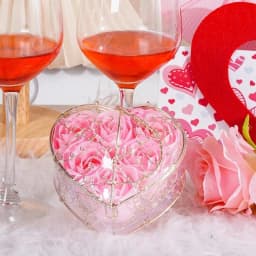 100/200/300Pcs Rose Artificial Flowers Foam Fake Flower for Home Decor Wedding Decoration Bride DIY Gift Carfts Wreath Accessory