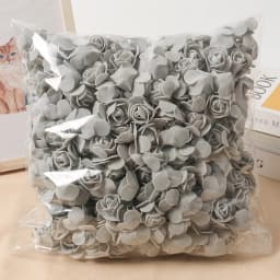 100/200/300Pcs Rose Artificial Flowers Foam Fake Flower for Home Decor Wedding Decoration Bride DIY Gift Carfts Wreath Accessory
