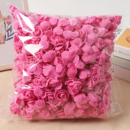 100/200/300Pcs Rose Artificial Flowers Foam Fake Flower for Home Decor Wedding Decoration Bride DIY Gift Carfts Wreath Accessory