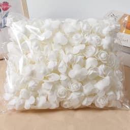 100/200/300Pcs Rose Artificial Flowers Foam Fake Flower for Home Decor Wedding Decoration Bride DIY Gift Carfts Wreath Accessory
