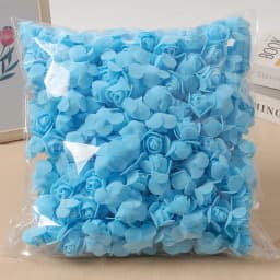 100/200/300Pcs Rose Artificial Flowers Foam Fake Flower for Home Decor Wedding Decoration Bride DIY Gift Carfts Wreath Accessory