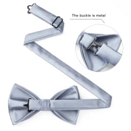 Hi-Tie Pre-tied Men's Bowtie Hanky Cufflinks Set Bow Tie Cravat for Male Jacquard Solid Paisley Floral Men silk Wedding Business