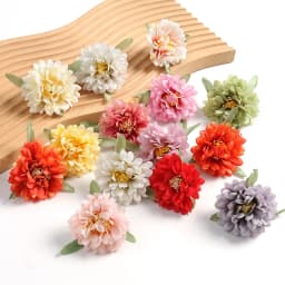 10/20Pcs New Artificial Flowers Heads For Home Decor Wedding Marriage Decoration Fake Flowers DIY Craft Wreath Gifts Accessories