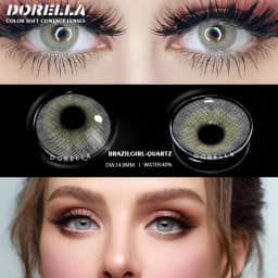 D'ORELLA 1 Pair(2pcs) Natural Color Lens Eyes Yearly Color Contact Lenses For Eyes Beauty Contact Lenses Eye Cosmetic Color Lens