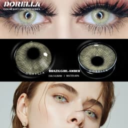 D'ORELLA 1 Pair(2pcs) Natural Color Lens Eyes Yearly Color Contact Lenses For Eyes Beauty Contact Lenses Eye Cosmetic Color Lens