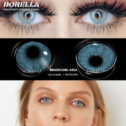 D'ORELLA 1 Pair(2pcs) Natural Color Lens Eyes Yearly Color Contact Lenses For Eyes Beauty Contact Lenses Eye Cosmetic Color Lens