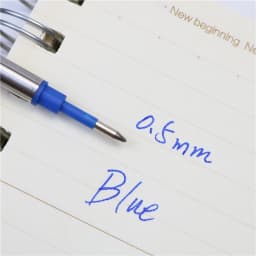 0.5mm blue and black Red roller Pen Refill Smooth writing Metal ballpoint pen refill 5PCS/lot Stationery pen writing accessories