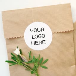2.5cm-6cm Custom Logo Stickers Packaging Labels Design Your Own Name Personalized Stickers Party Wedding Birthday Decoration