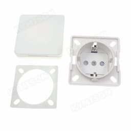 Germany Waterproof Industrial Socket AC Power Socket EU Concealed Plug Electrical Waterproof Cover Power Connector Safety Socket