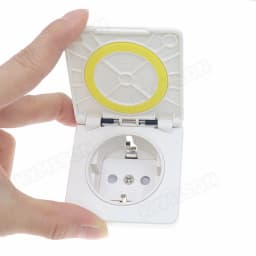 Germany Waterproof Industrial Socket AC Power Socket EU Concealed Plug Electrical Waterproof Cover Power Connector Safety Socket