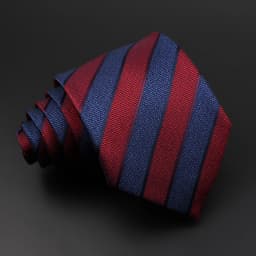 8cm New Fashion Stripe Men's Tie Classic Polyester Bright Necktie Business Meeting Formal Necktie Accessories Daily Wear Cravat
