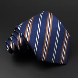 8cm New Fashion Stripe Men's Tie Classic Polyester Bright Necktie Business Meeting Formal Necktie Accessories Daily Wear Cravat